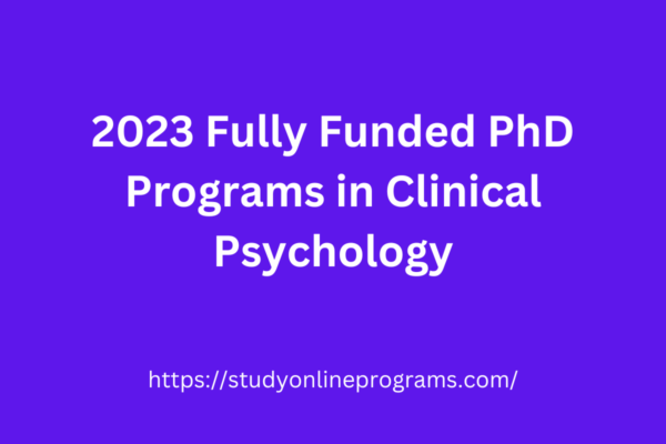 fully funded phd counseling psychology